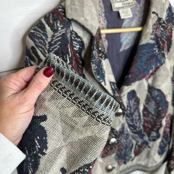 Vintage SouthWest Canyon Tapestry Jacket Feather Aztec Tribal Western Size - 2X - Picture 2 of 7